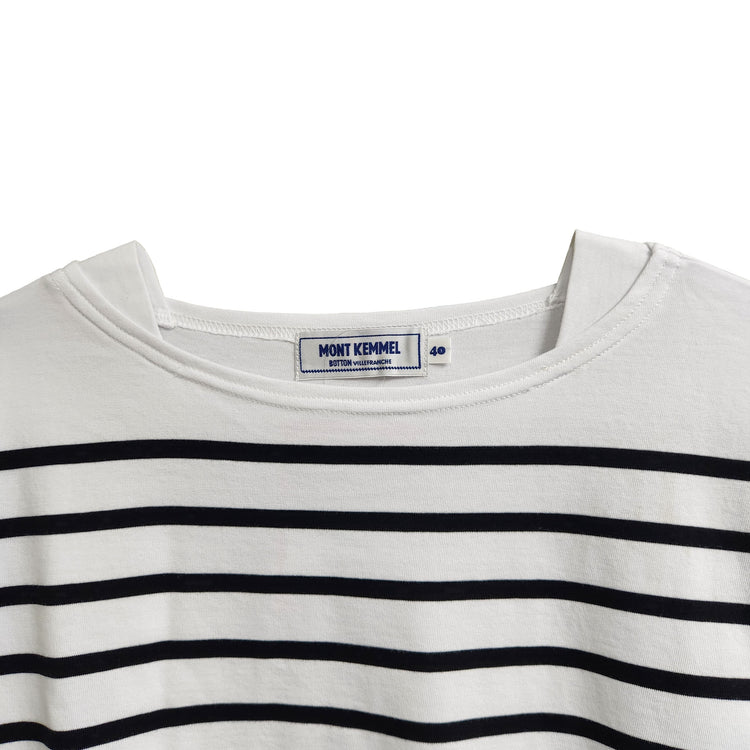 MONT KEMMEL/  パネルボーダー長袖バスクTシャツ