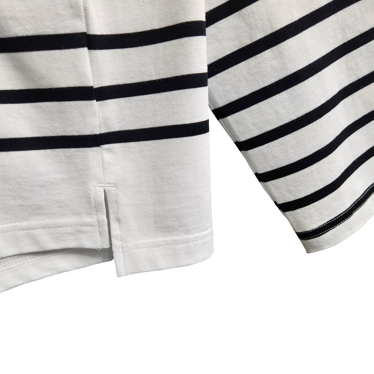 MONT KEMMEL/  パネルボーダー長袖バスクTシャツ