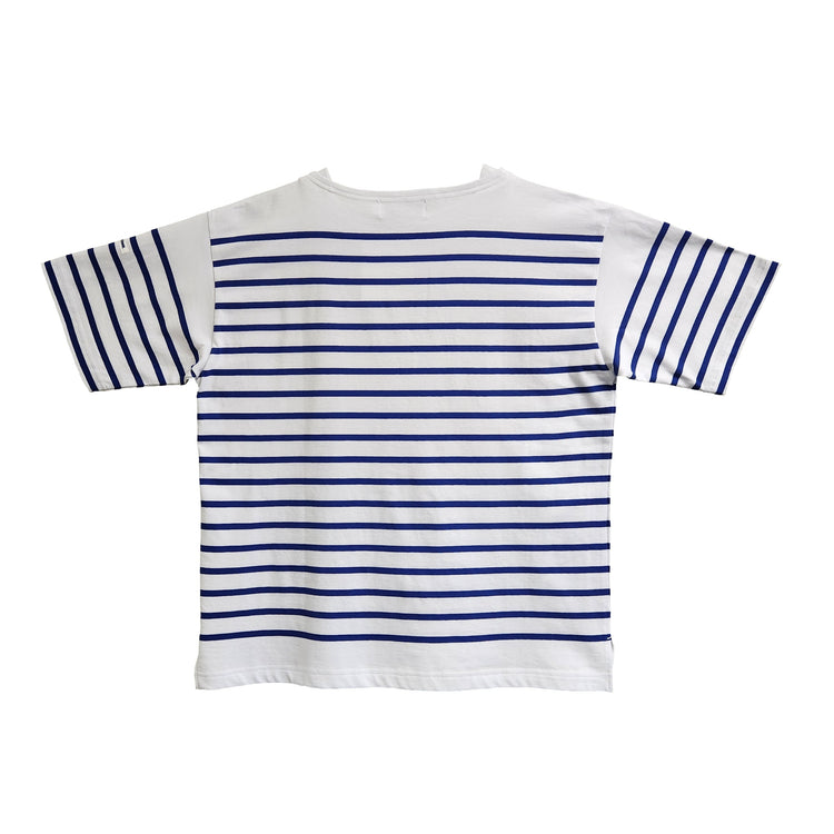 MONT KEMMEL/  パネルボーダー半袖バスクTシャツ