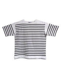 MONT KEMMEL/  パネルボーダー半袖バスクTシャツ
