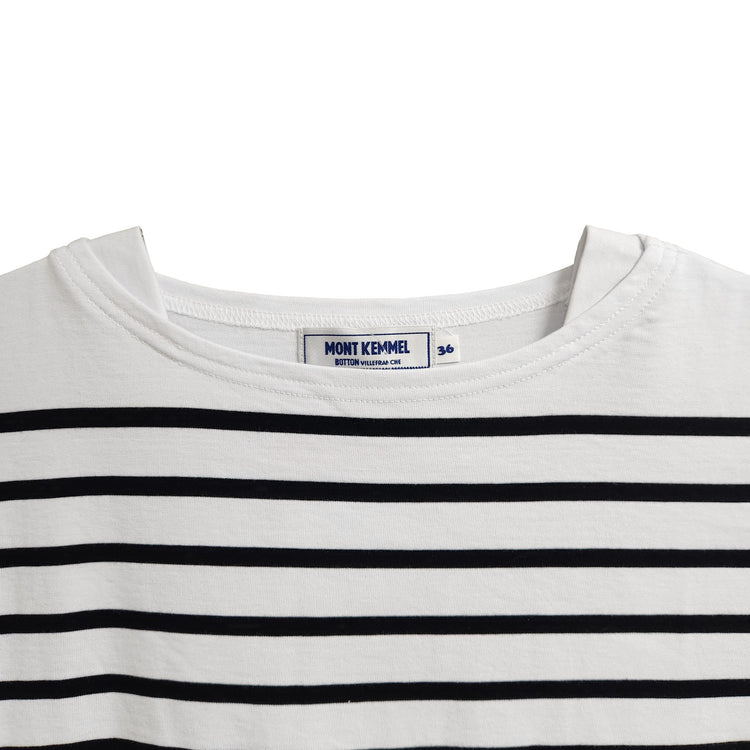 MONT KEMMEL/  パネルボーダー半袖バスクTシャツ