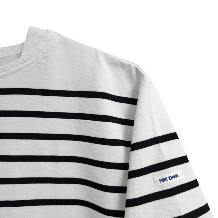 MONT KEMMEL/  パネルボーダー半袖バスクTシャツ