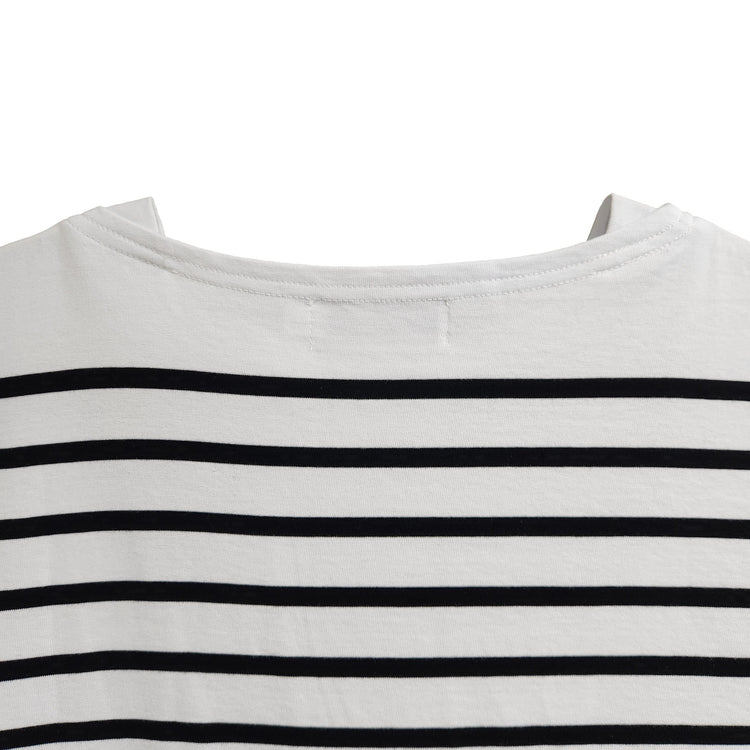 MONT KEMMEL/  パネルボーダー半袖バスクTシャツ