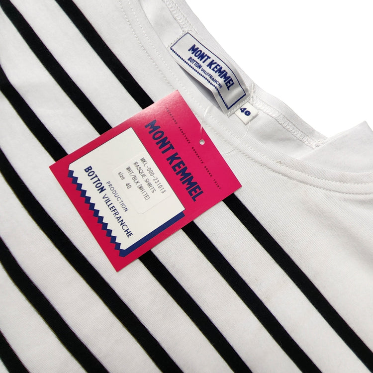 MONT KEMMEL/  パネルボーダー半袖バスクTシャツ