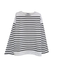 MONT KEMMEL/  パネルボーダーロングスリーブバスクTシャツ