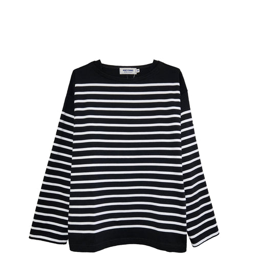 MONT KEMMEL/  パネルボーダーロングスリーブバスクTシャツ