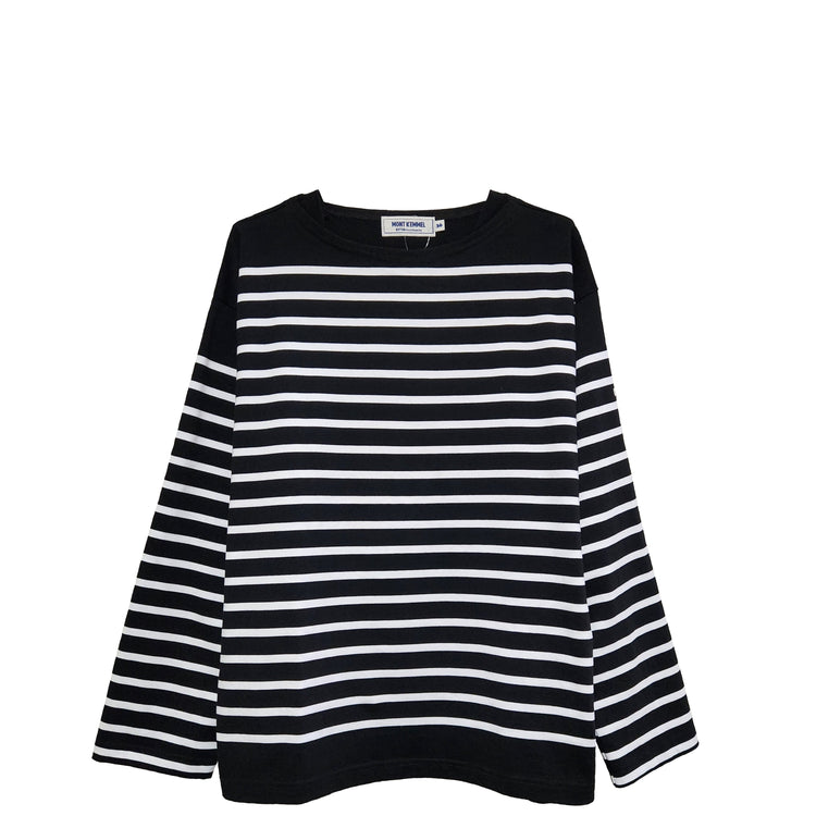 MONT KEMMEL/  パネルボーダーロングスリーブバスクTシャツ
