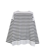 MONT KEMMEL/  パネルボーダーロングスリーブバスクTシャツ