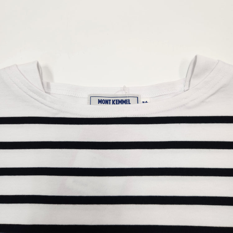 MONT KEMMEL/  パネルボーダーロングスリーブバスクTシャツ