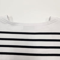 MONT KEMMEL/  パネルボーダーロングスリーブバスクTシャツ