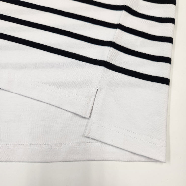 MONT KEMMEL/  パネルボーダーロングスリーブバスクTシャツ