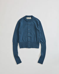 THE SHINZONE  LONG RIB CARDIGAN 84 D.BLUE
