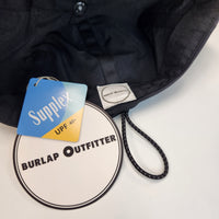 BURLAP OUTFITTER  3-PANEL CAP BLACK
