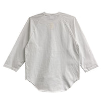 WALLA WALLA SPORT　3/4 BASEBALL TEE SOLID WHITE