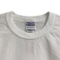 WALLA WALLA SPORT　3/4 BASEBALL TEE SOLID WHITE