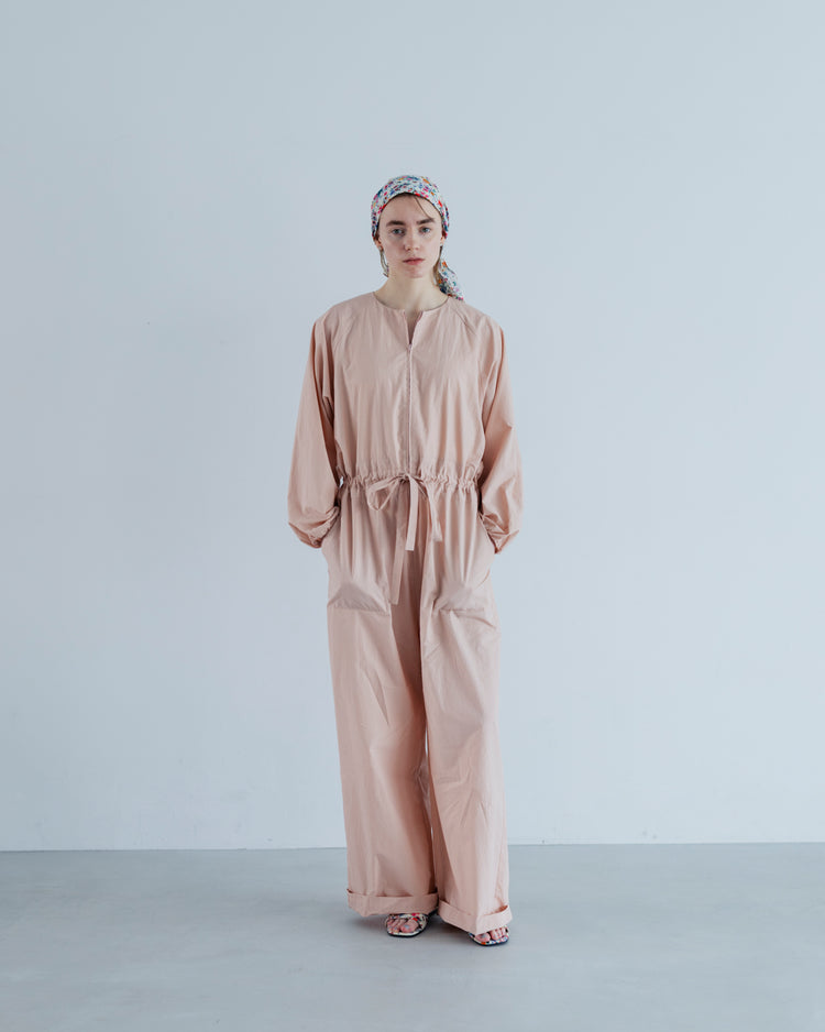 MEYAME  HALF ZIP ALL IN ONE(LONG SLEEVE) PINK