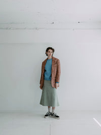 MEYAME SWITCHING PATTERN SWEAT (BRUSHED LINING) SKY