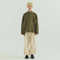 ARMY TWILL / BACK SATIN SMOCK