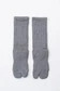YOKO SAKAMOTO  COTTON TABI PILE SOCKS HEATHER GRAY