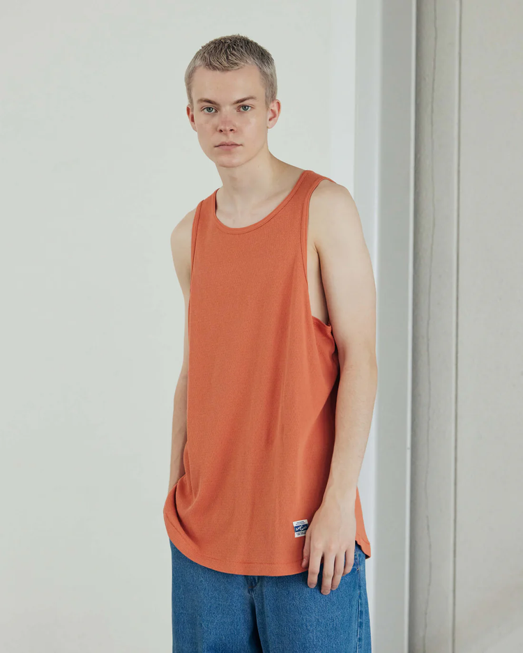 ARMY TWILL / LIGHT HONEYCOMB TANK TOP BLACK