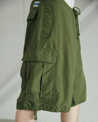 ARMY TWILL / NYLON OX CARGO SHORT BLACK