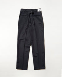 J.PRESS ORIGINALS SHIOTA Slight Twist Chino Piped Stem 1 tuck Japan Made NAVY