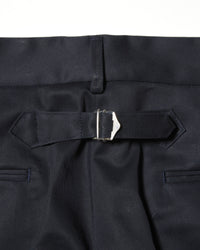 J.PRESS ORIGINALS SHIOTA Slight Twist Chino Piped Stem 1 tuck   Japan Made NAVY