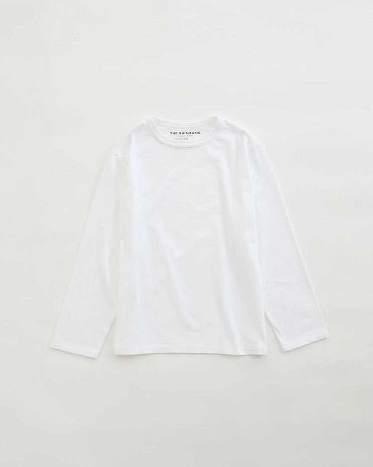 THE SHINZONE  PACK LONG SLEEVE TEE 26AMSCU18 01 WHITE