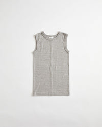 THE SHINZONE  CIRCULAR RIB SLEEVELESS 06 GRAY