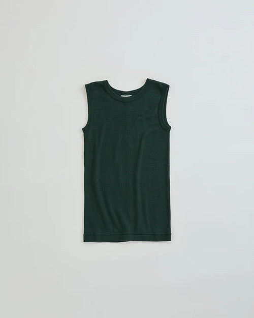 THE SHINZONE  CIRCULAR RIB SLEEVELESS 76 MOSS GREEN