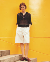 THE SHINZONE / OPENWORK POLO KNIT