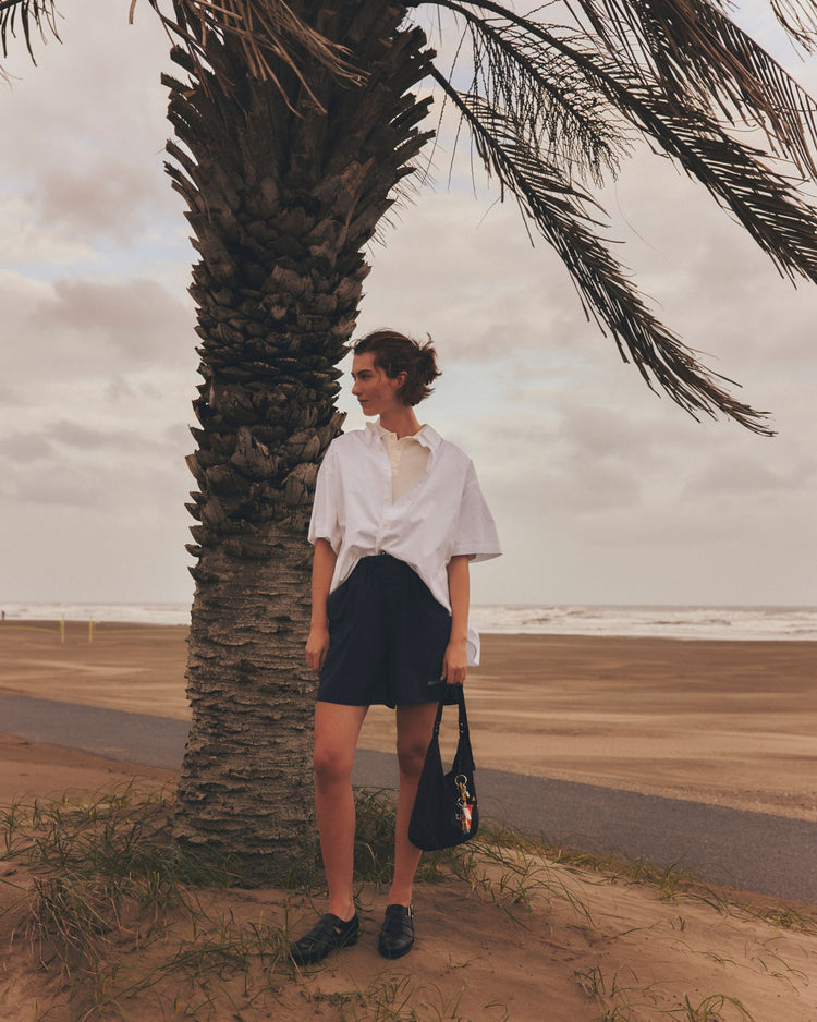 THE SHINZONE / HALF SLEEVE DADDY SHIRT 01 WHITE