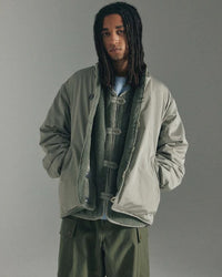 ARMY TWILL  PE WEATHER REVERSIBLE BLOUSON GRAY