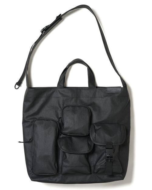 BAICYCLON by bagjack /  MULTI POCKETS 2WAY TOTE MEDIUM BCL-68 (BLACK2)