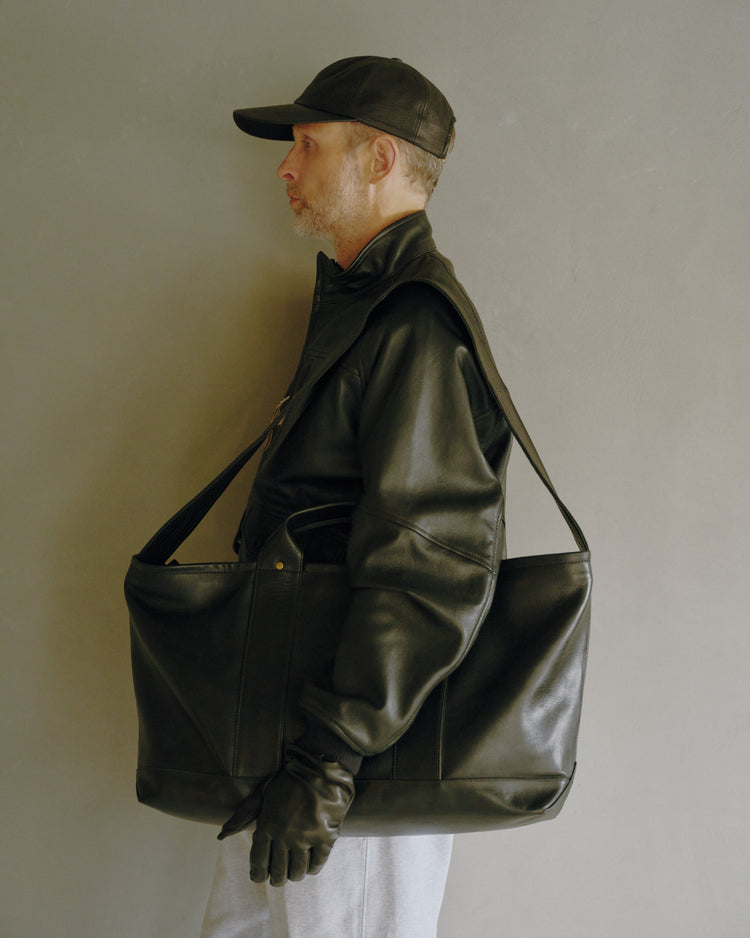CCU  HIGH NECK BLOUSON COW LEATHER