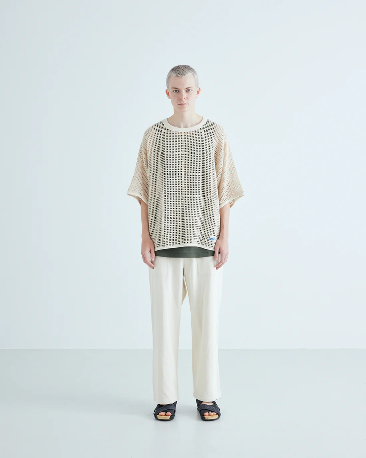 ARMY TWILL  COTTON MESH TEE AM-2613002 ECRU