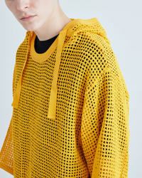 ARMY TWILL  COTTON MESH HOODIE AM-2613001 ECRU