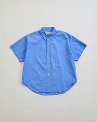 THE SHINZONE  HALF SLEEVE DADDY SHIRT 83 BLUE