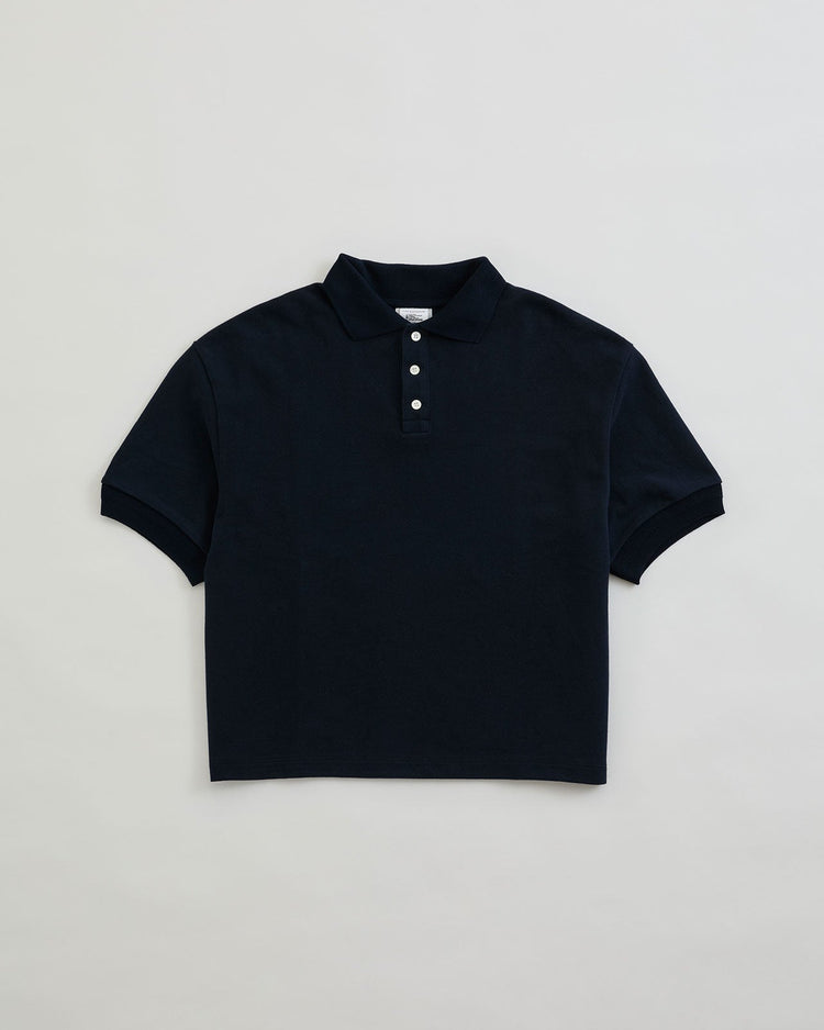 THE SHINZONE / WIDE POLO SHIRT 85 NAVY