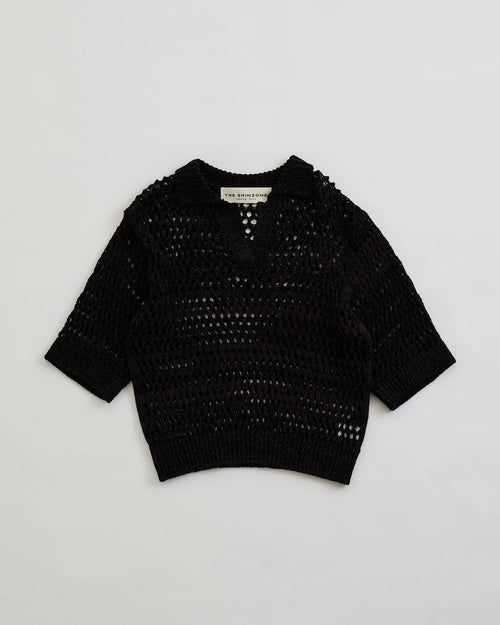 THE SHINZONE / OPENWORK POLO KNIT