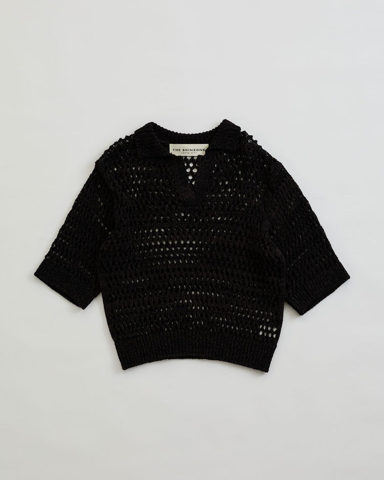 THE SHINZONE / OPENWORK POLO KNIT