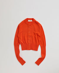 THE SHINZONE COTTON LONG RIB CARDIGAN 24 RED