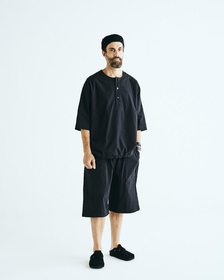 BASISBROEK /  DONKN　HORSE CLOTH HENLY NECK PULLOVER TAUPE