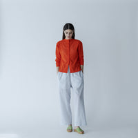 MEYAME / FRONT &amp; BACK LACE PULLOVER ORANGE