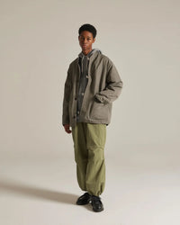 ARMY TWILL  COTTONNYLON REVERSIBLE JACKET AM-2654008 BLACK