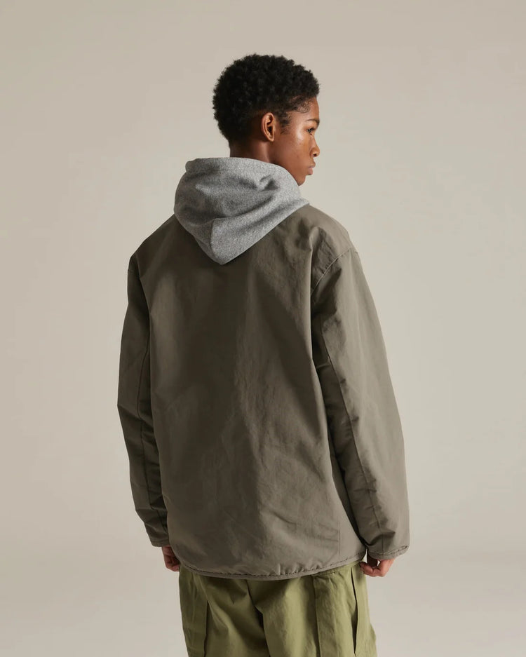 ARMY TWILL  COTTONNYLON REVERSIBLE JACKET AM-2654008 BLACK
