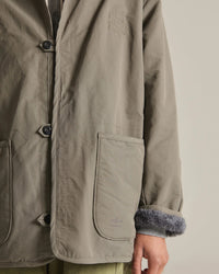 ARMY TWILL  COTTONNYLON REVERSIBLE JACKET AM-2654008 BLACK
