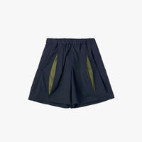 UNTRACE Knee Shorts _263 DARK NAVY / OLIVE