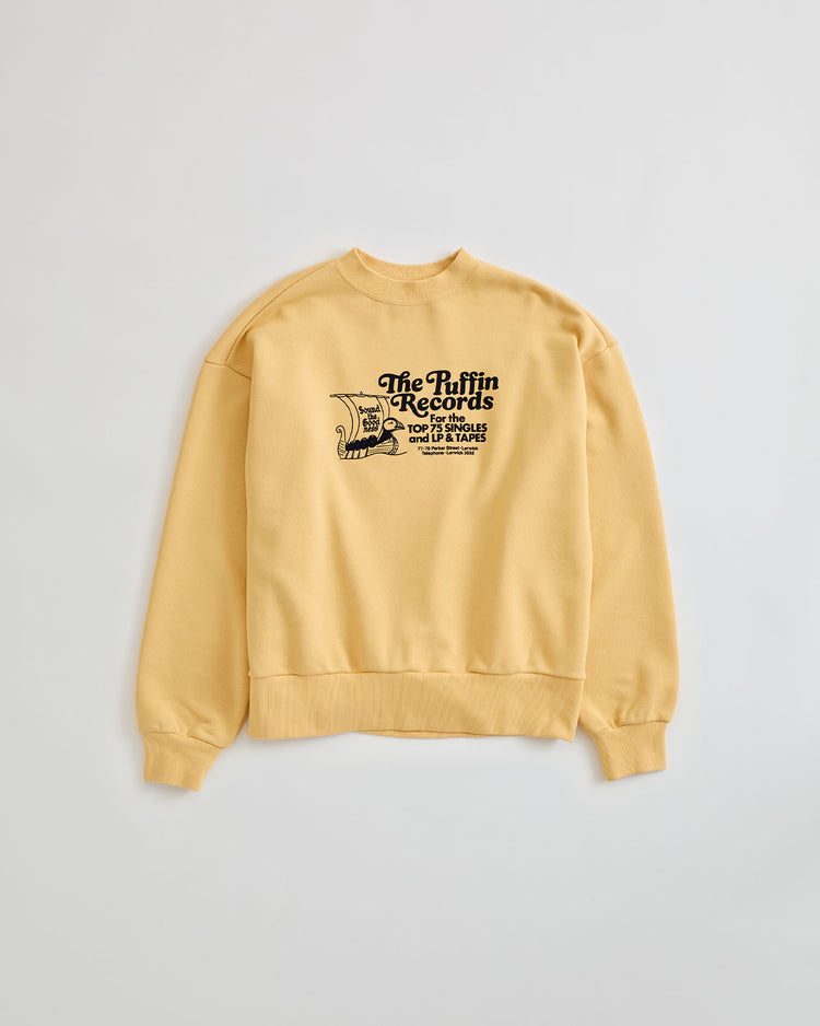 THE SHINZONE  The Puffin Records SWEATSHIRT 54 CORN YELLOW