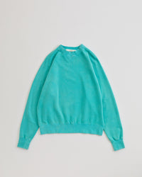 THE SHINZONE  GARMENT DYED SWEATSHIRT 74 TURQOISE